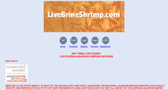 Desktop Screenshot of livebrineshrimp.com